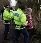 GMP POLICING BARTON MOSS PROTESTS SALFORD
